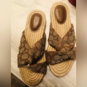 Coach Espadrilles Sandals (never worn)